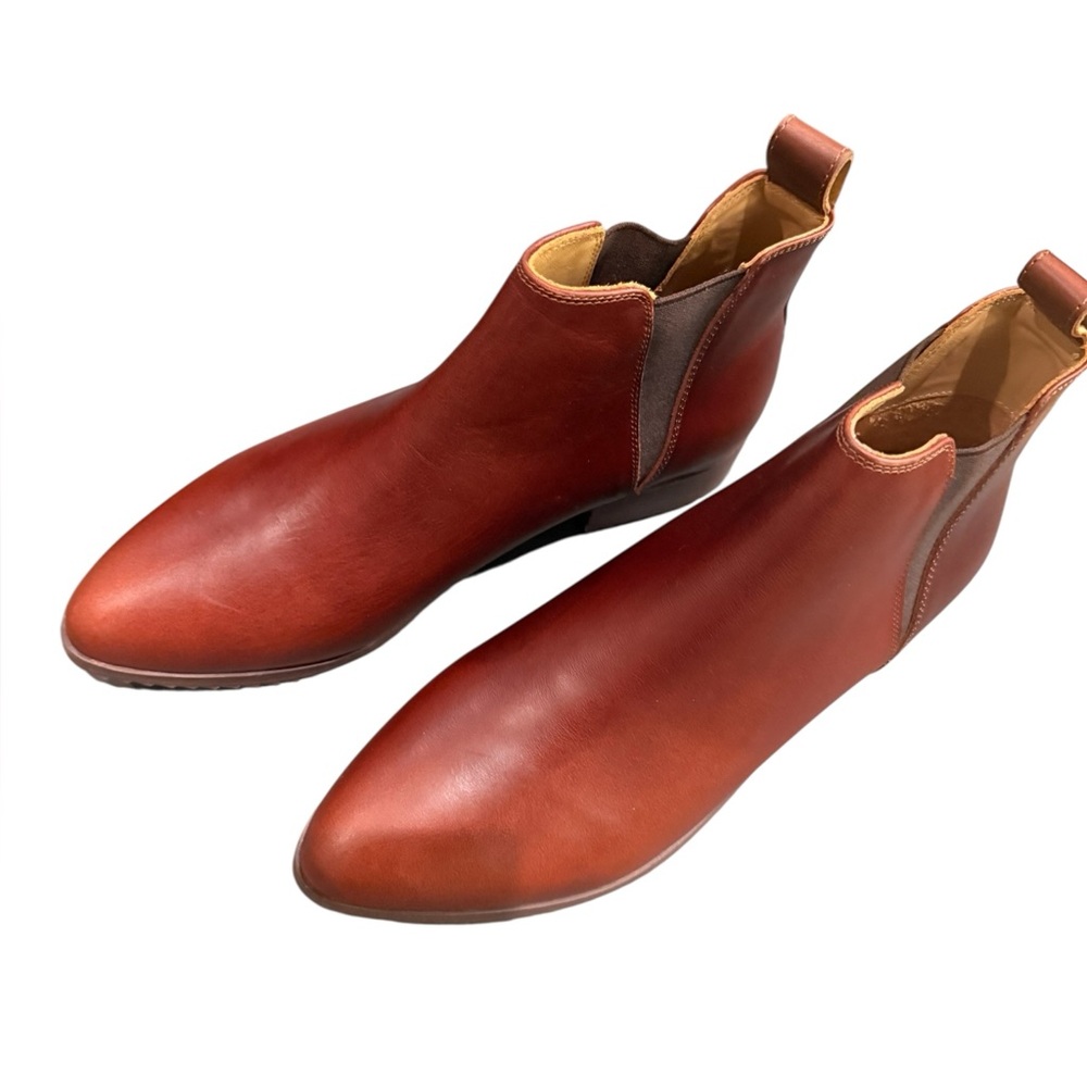 Nisolo Eva Everyday Chelsea Boot in Auburn Leather Size 8.5 - Picture 4 of 11